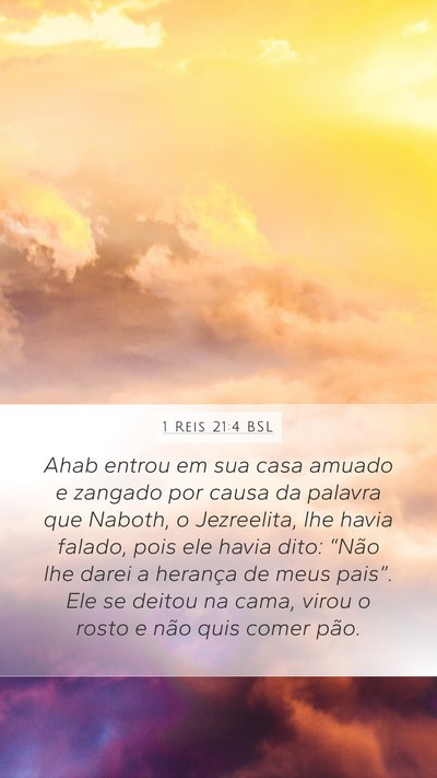 1 Reis 21:4 BSL Bible Verse Image