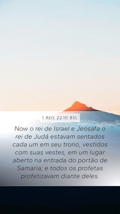 1 Reis 22:10 BSL Bible Verse Image