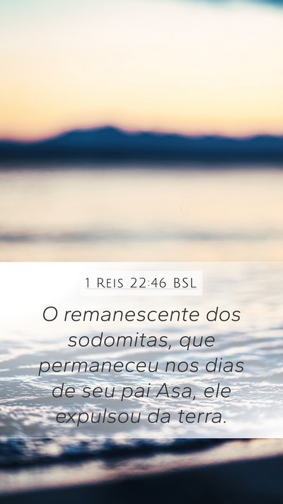 1 Reis 22:46 BSL Bible Verse Image