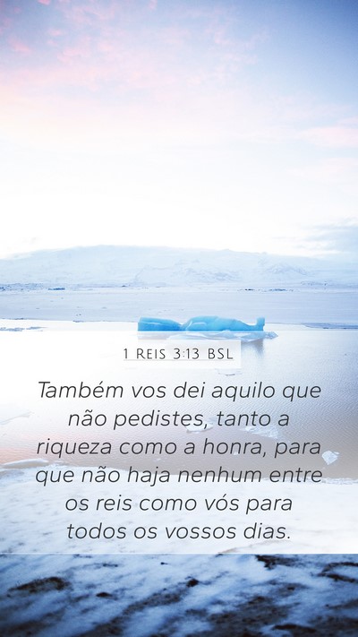 1 Reis 3:13 BSL Bible Verse Image
