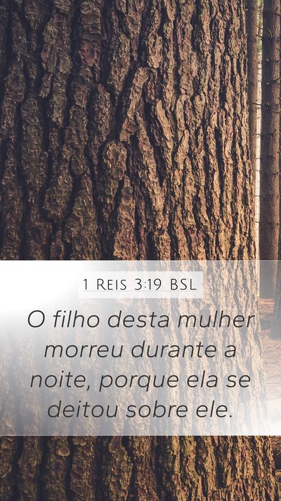 1 Reis 3:19 BSL Mobile Phone Wallpaper - O filho desta mulher morreu durante a noite, - Mobile Bible Verse Wallpaper