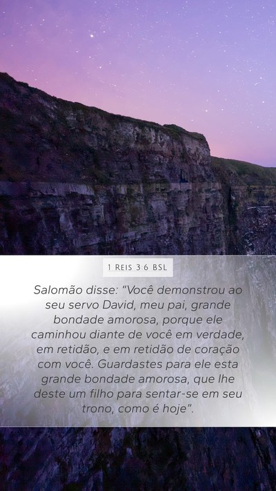 1 Reis 3:6 BSL Bible Verse Image