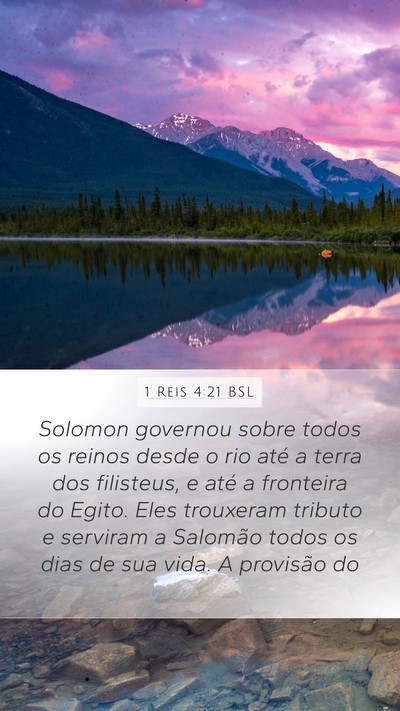 1 Reis 4:21 BSL Bible Verse Image