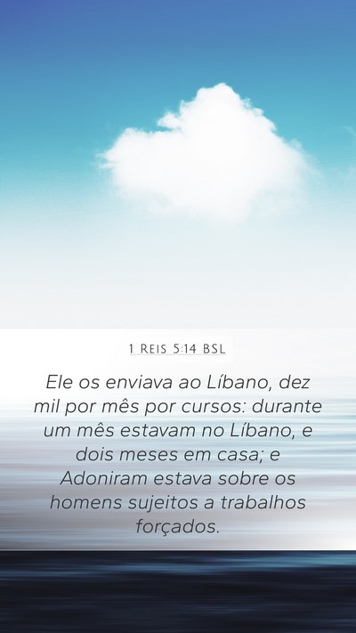 1 Reis 5:14 BSL Bible Verse Image