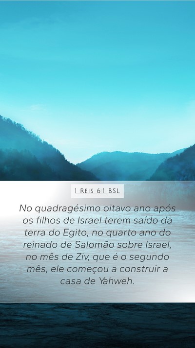 1 Reis 6:1 BSL Bible Verse Image