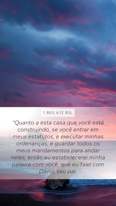1 Reis 6:12 BSL Bible Verse Image