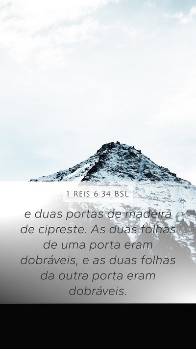 1 Reis 6:34 BSL Bible Verse Image