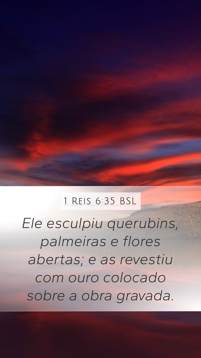 1 Reis 6:35 BSL Bible Verse Image