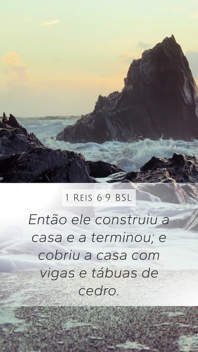 1 Reis 6:9 BSL Bible Verse Image