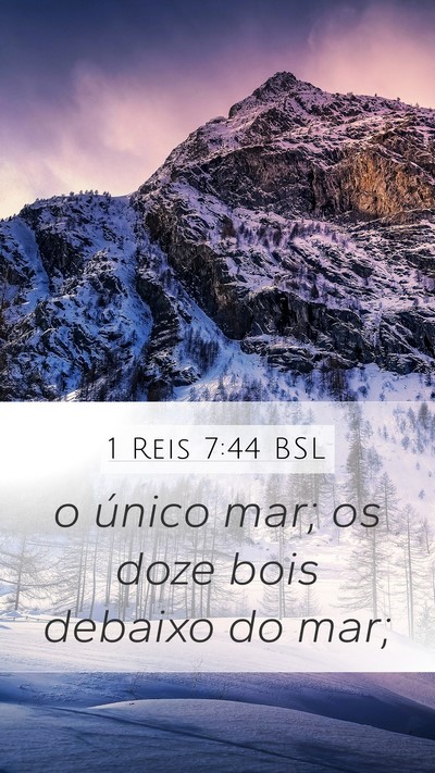 1 Reis 7:44 BSL Mobile Phone Wallpaper - o único mar; os doze bois debaixo do - Mobile Bible Verse Wallpaper