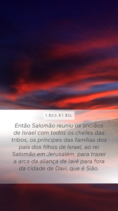 1 Reis 8:1 BSL Bible Verse Image