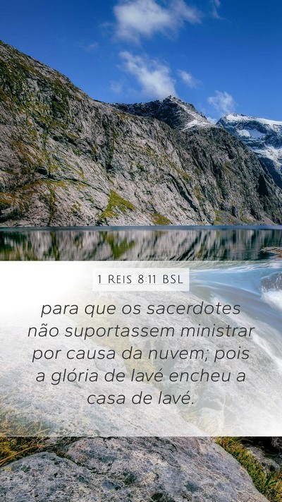 1 Reis 8:11 BSL Bible Verse Image