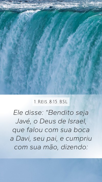 1 Reis 8:15 BSL Bible Verse Image