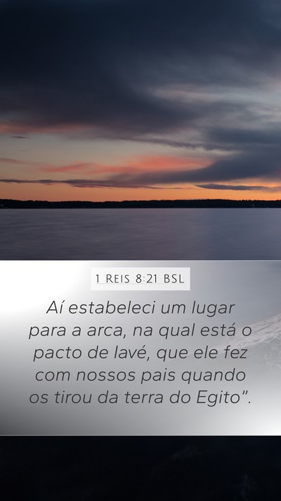 1 Reis 8:21 BSL Bible Verse Image