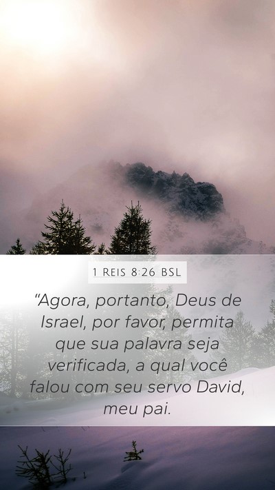 1 Reis 8:26 BSL Bible Verse Image
