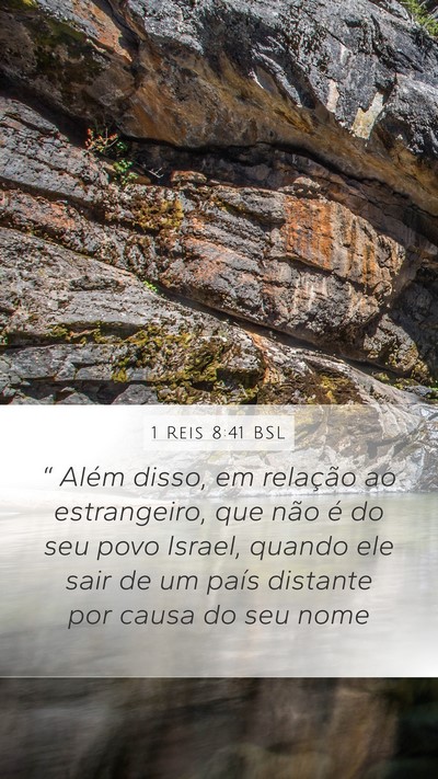 1 Reis 8:41 BSL Bible Verse Image