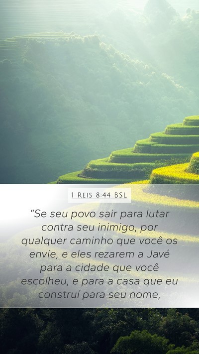1 Reis 8:44 BSL Bible Verse Image