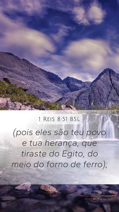 1 Reis 8:51 BSL Bible Verse Image
