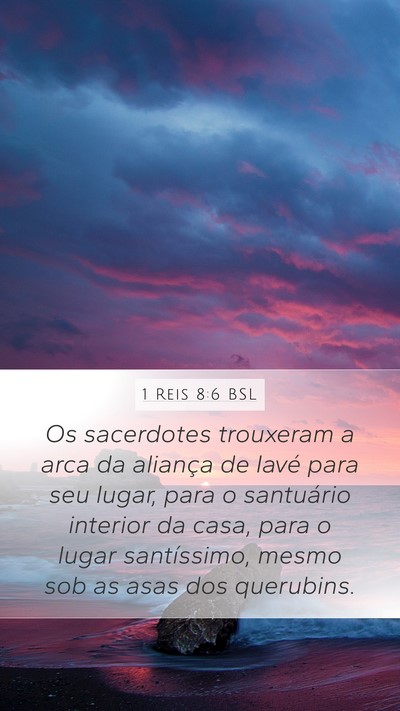 1 Reis 8:6 BSL Bible Verse Image