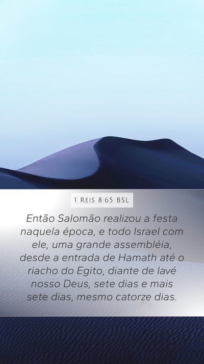 1 Reis 8:65 BSL Bible Verse Image