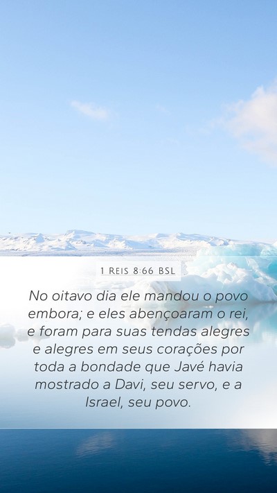 1 Reis 8:66 BSL Bible Verse Image