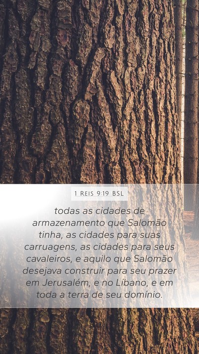 1 Reis 9:19 BSL Bible Verse Image