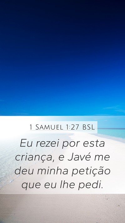 1 Samuel 1:27 BSL Bible Verse Image