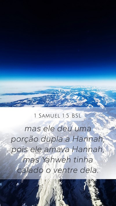 1 Samuel 1:5 BSL Bible Verse Image