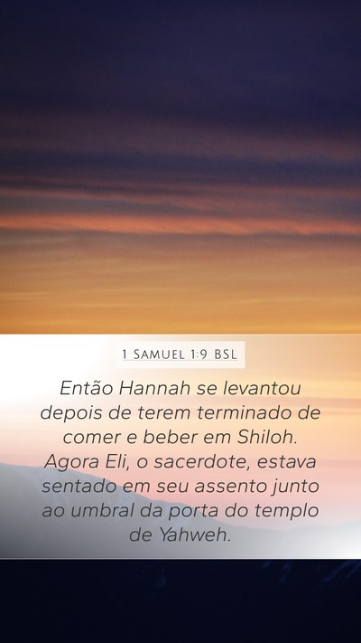 1 Samuel 1:9 BSL Bible Verse Image