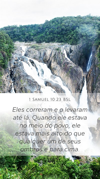 1 Samuel 10:23 BSL Bible Verse Image