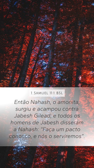 1 Samuel 11:1 BSL Bible Verse Image