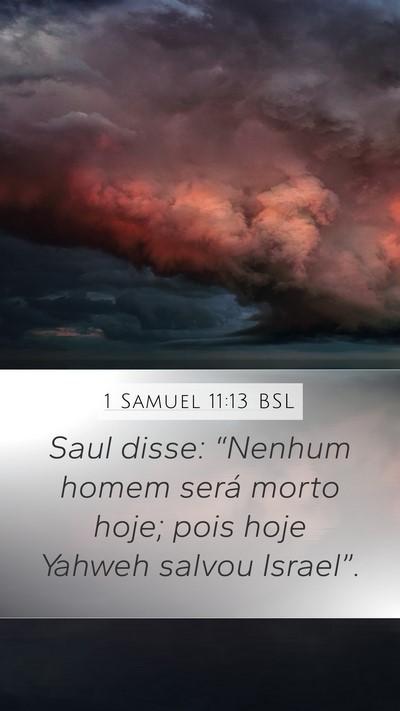 1 Samuel 11:13 BSL Bible Verse Image
