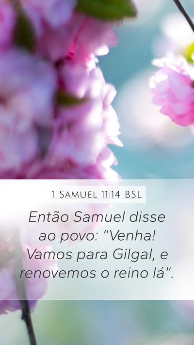 1 Samuel 11:14 BSL Bible Verse Image
