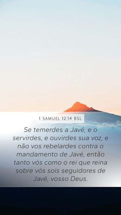 1 Samuel 12:14 BSL Bible Verse Image