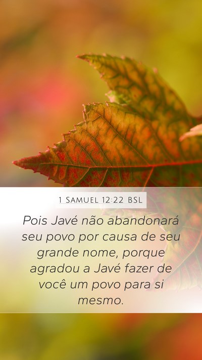 1 Samuel 12:22 BSL Bible Verse Image