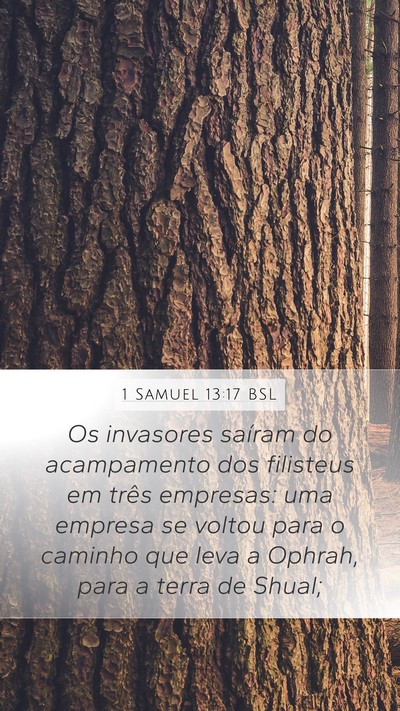 1 Samuel 13:17 BSL Bible Verse Image