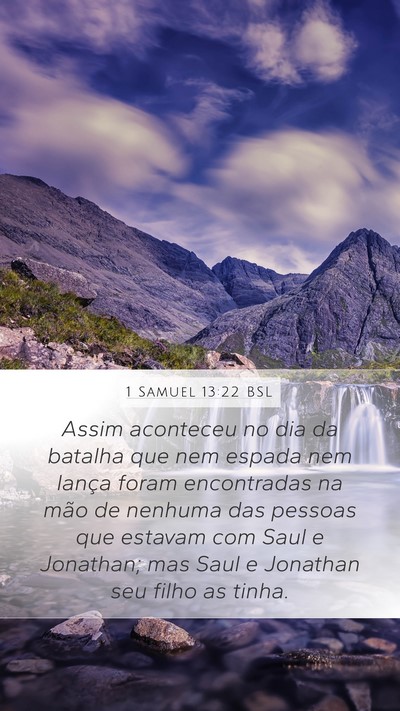 1 Samuel 13:22 BSL Bible Verse Image