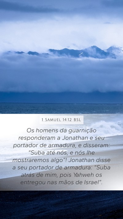 1 Samuel 14:12 BSL Bible Verse Image