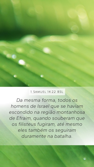 1 Samuel 14:22 BSL Bible Verse Image