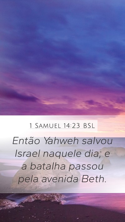 1 Samuel 14:23 BSL Bible Verse Image