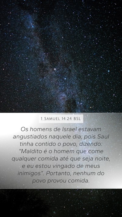 1 Samuel 14:24 BSL Bible Verse Image