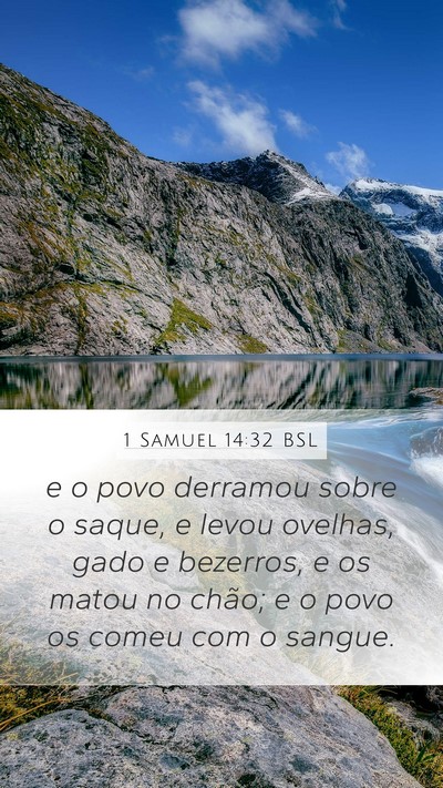 1 Samuel 14:32 BSL Bible Verse Image