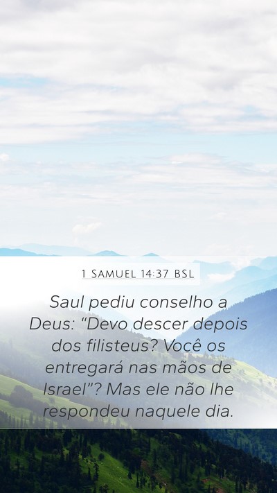 1 Samuel 14:37 BSL Bible Verse Image