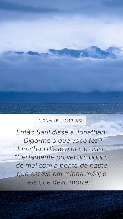 1 Samuel 14:43 BSL Bible Verse Image