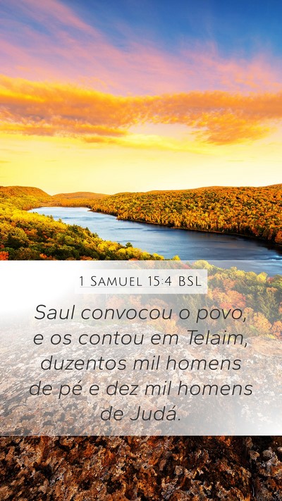 1 Samuel 15:4 BSL Bible Verse Image