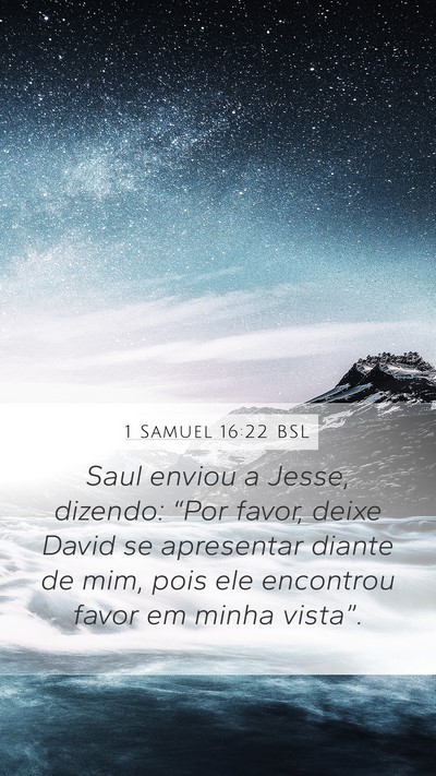 1 Samuel 16:22 BSL Bible Verse Image