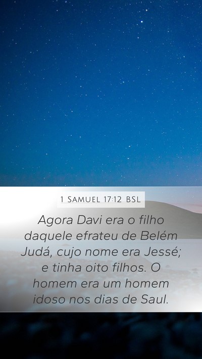 1 Samuel 17:12 BSL Bible Verse Image