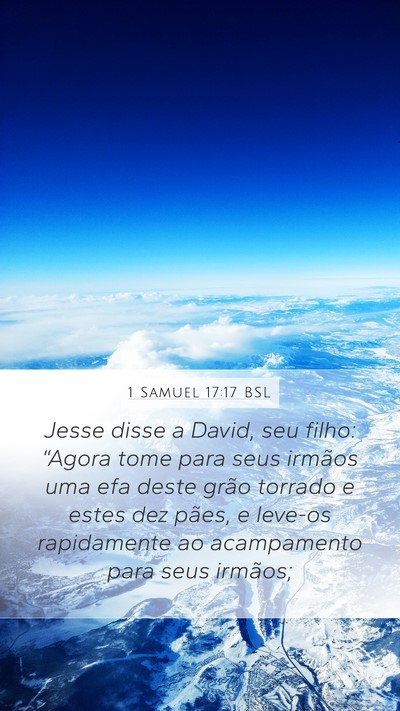 1 Samuel 17:17 BSL Bible Verse Image