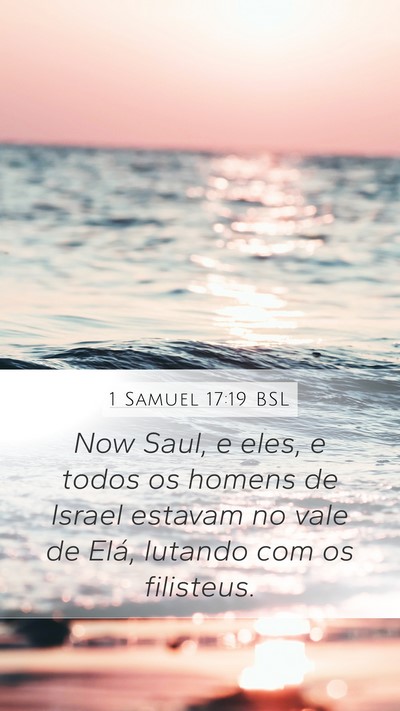 1 Samuel 17:19 BSL Bible Verse Image