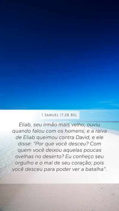 1 Samuel 17:28 BSL Bible Verse Image